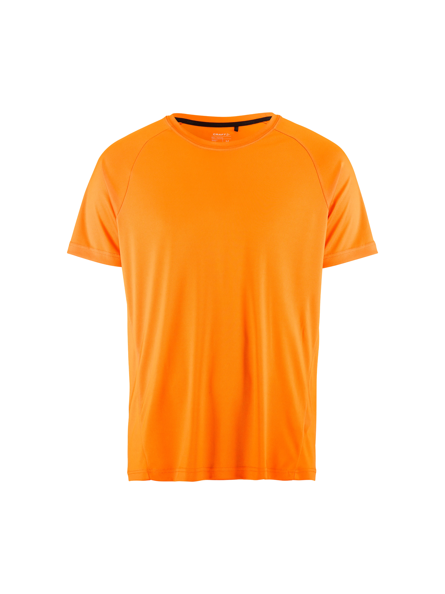 T-shirt running personnalisé polyester recyclé homme - CRAFT Jaune moutarde